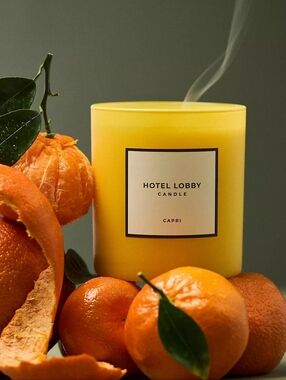 Anthropologie Hotel Lobby Fruity Capri Boxed Candle
